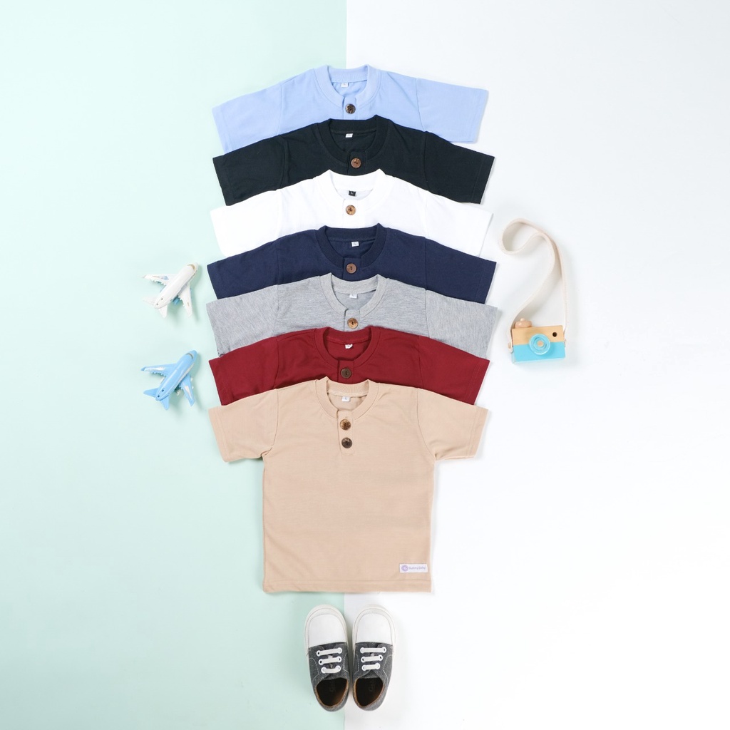 Fairy Baby Button Tees Kaos Kancing Bayi Cotton | Kaos Katun Bayi Dan Anak