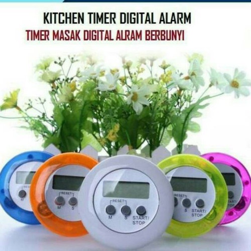 Serbagrosirmurah Bulat Alarm Masak Magnet Digital Kitchen Timer Dapur Jam Beker Antrian Food Court Chef