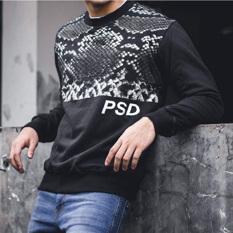 SWEATER CREWNECK ORIGINAL PETER SAYS DENIM R REPTILE