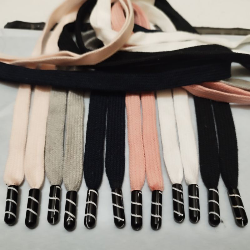 tali hoodie premium model pipih / tali celana katun pipih aglet super / tali hoodie aglet super warna warni