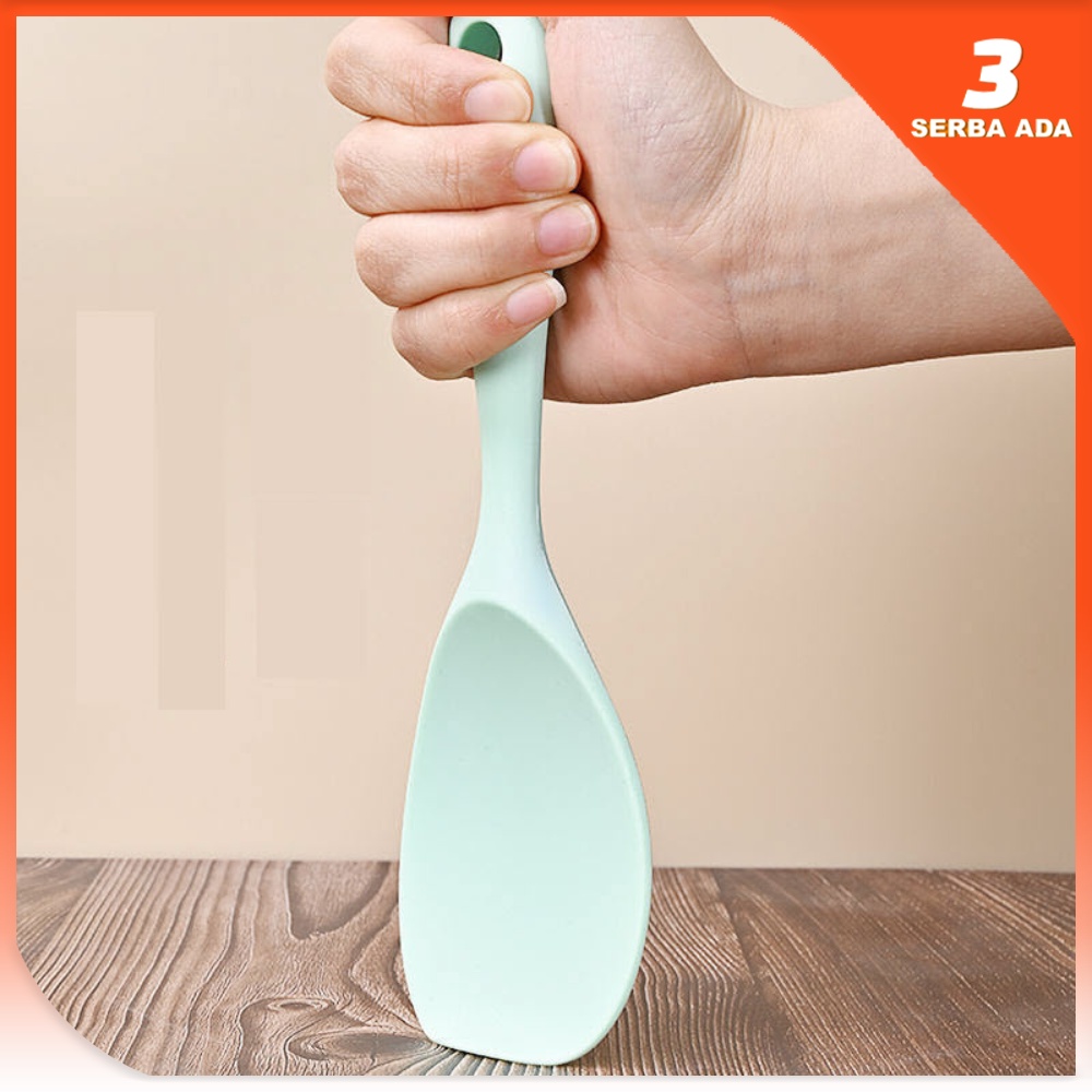 Spatula Set Silikon Tahan Panas Warna Hijau / Alat Masak Set Anti Lengket / Spatula Sodet Sutil Kuas Sendok Nasi Centong Sayur Saringan kocokan Telur