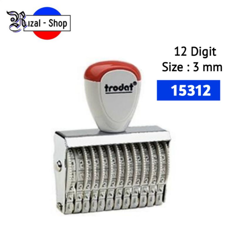 

Stempel Trodat Angka Manual 12 digit 15312 / 3 mm