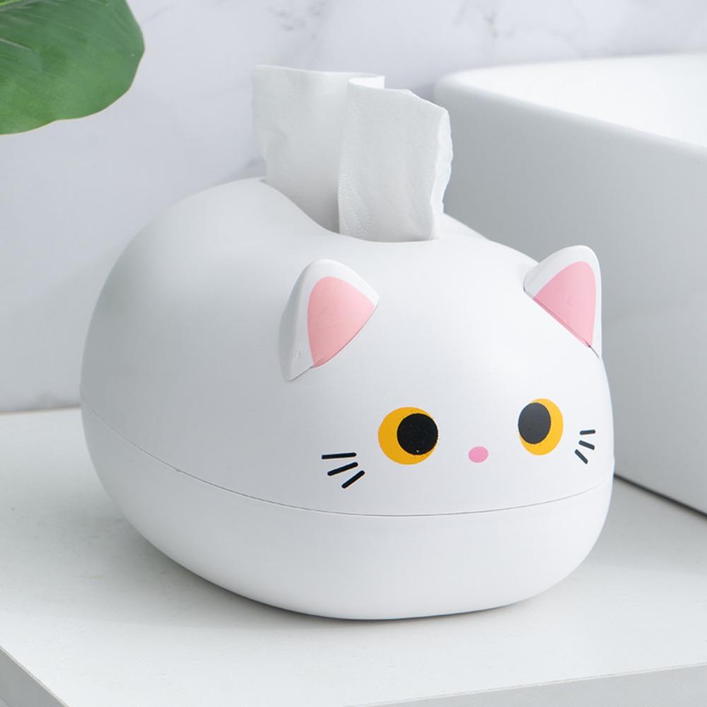 Top Cat Tissue Box Desktop Kotak Tusuk Gigi Gaya Nordic Wadah Kertas Wc