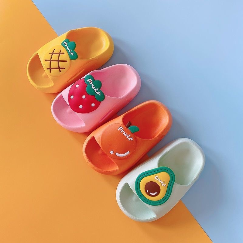 LittleAaron BEBE FRUIT 238 Sandal Slop Bayi Anak IMPORT Motif Karakter Buah Lucu Laki-laki Perempuan Bahan Bagus Nyaman Di Pakai Harga