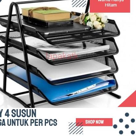 

Terbaik V TEC Rak kertas besi 4 susun / Tray besi 4 susun VTEC ~
