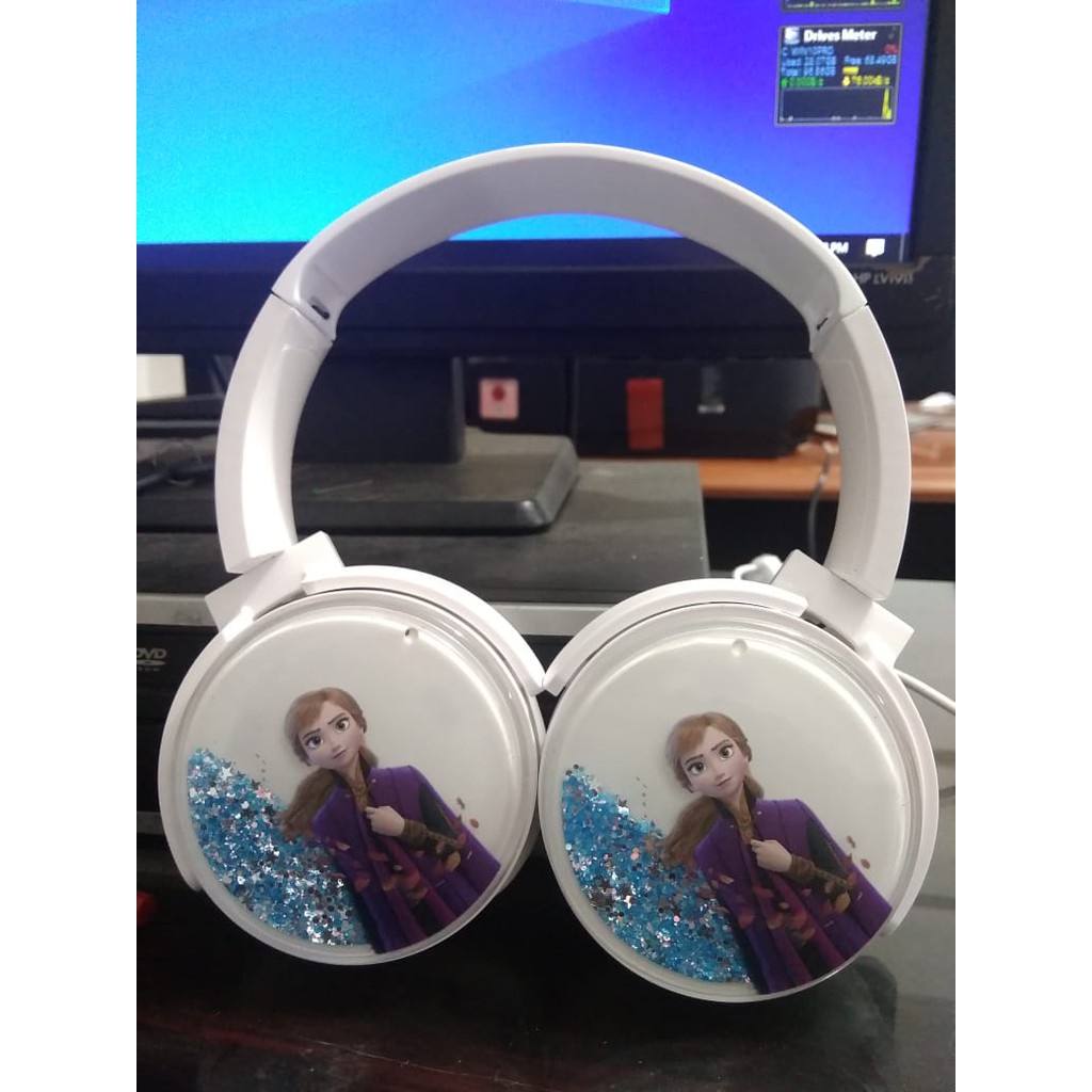 Headphone Bluetooth  type BT 002 karakter Frozen ANNA DAN OLAF