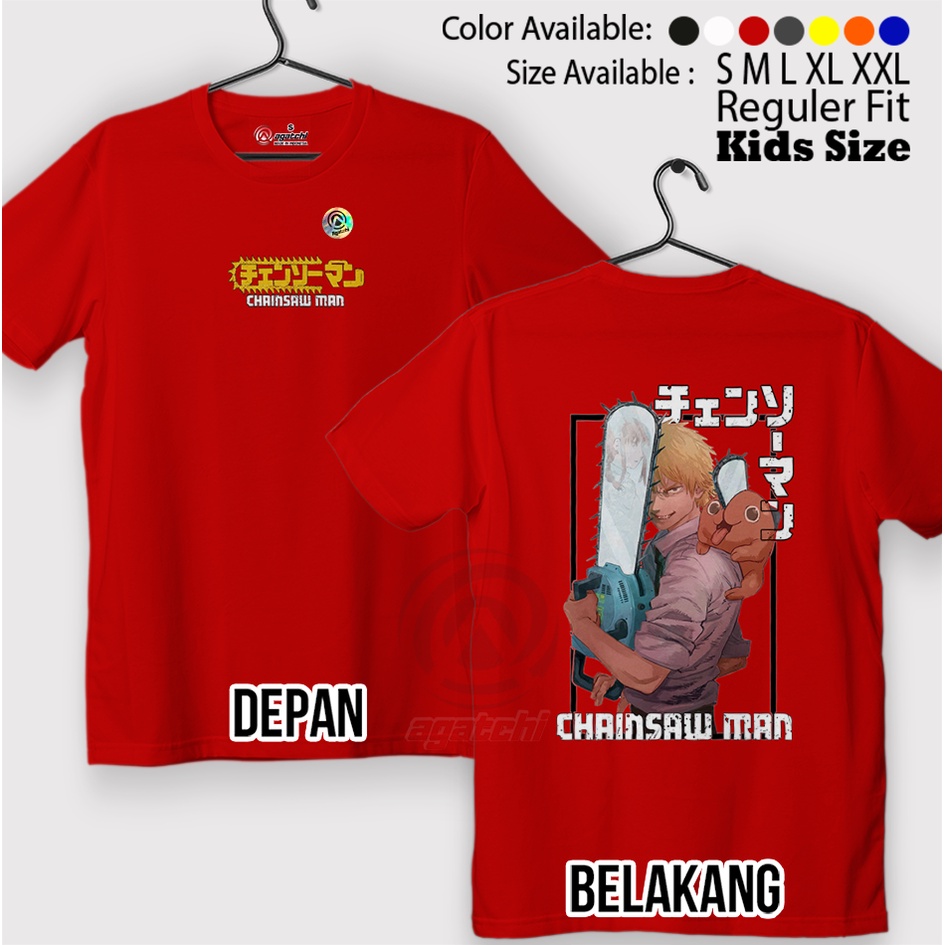 Baju Kaos atasan Anak Laki - Laki Agatchi Motif Chanshaw Man V4