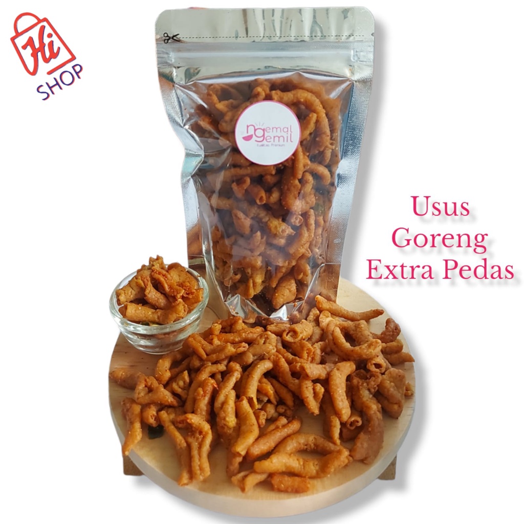 

Krupuk Usus Goreng Rasa Extra Pedas Homemade Usus Extra Pedas Kualitas Premium