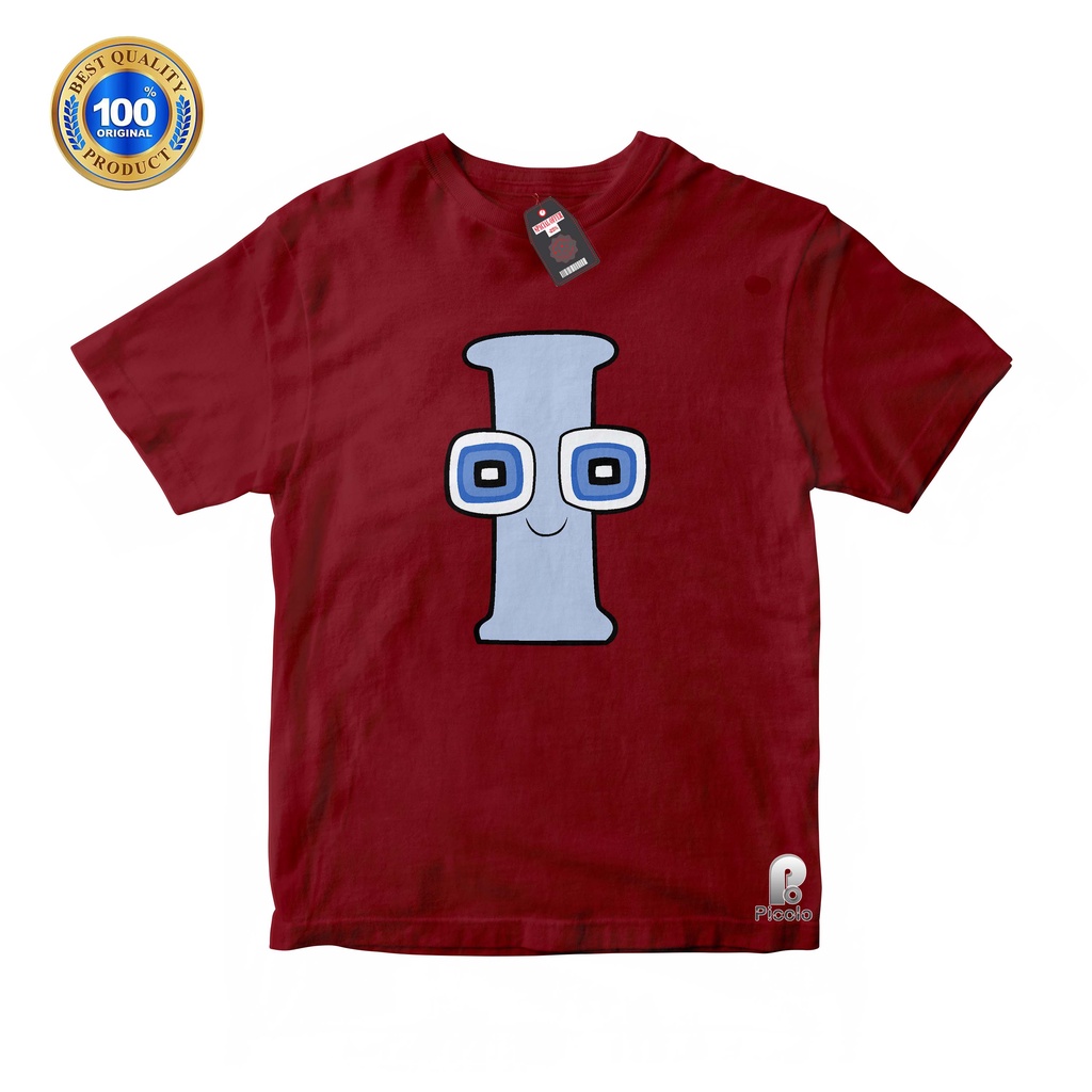 BAJU ANAK KAOS ATASAN ANAK KARAKTER I ALPHABET LORE UNISEX Bahan COTTUN (FREE NAMA)