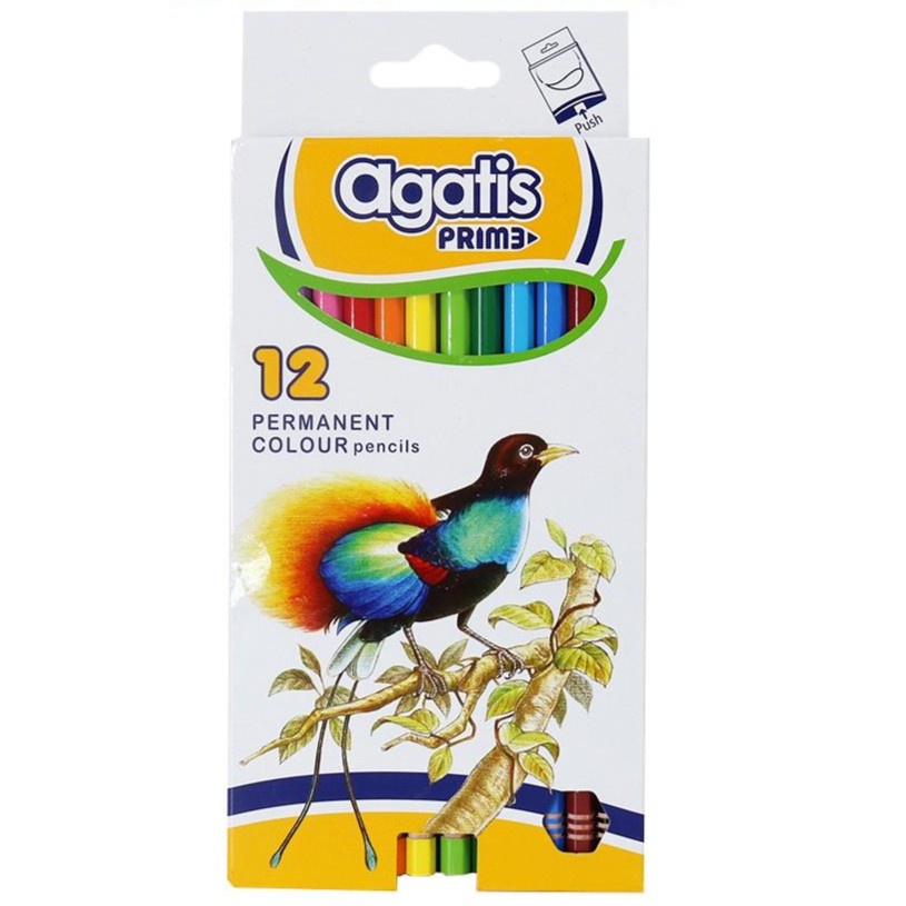 

Pensil Warna AGATIS PRIME Permanent Color 12 Warna Panjang