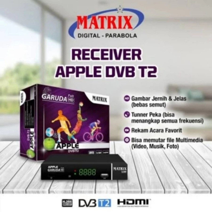 STB Set Top Box Matrix Apple Merah