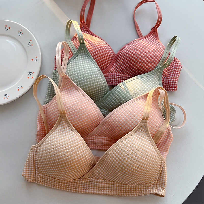 ELFYDO BRA557 Bra Premium Push Up Tanpa Kawat Pakaian Dalam Wanita Motif Polos Cantik