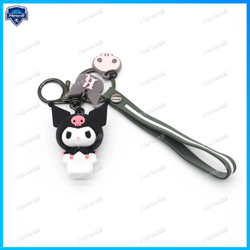 Disney Kartun Hewan KT Kucing Pinguin Meredith Giok Gui Anjing Gantungan Kunci Telinga Besar Puding Anjing Key Chain Food Bear Babylon Mobil Tas Liontin