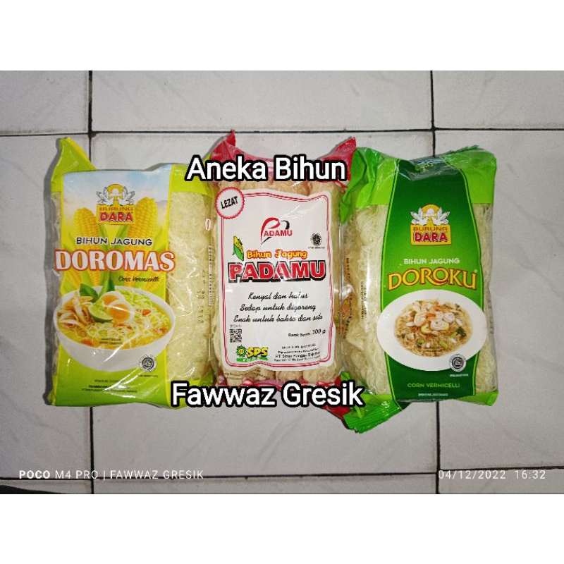 BIHUN JAGUNG Padamu Merah | DOROKU | DOROMAS isi 4pc Cap Burung Dara