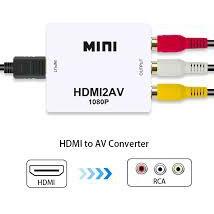HOT ITEM 8524 [BISA COD] HDMI TO AV / MINI BOX HDMI2AV / ANYCAST RCA CONVERTER ADAPTOR / HDMI2AV ㆅ