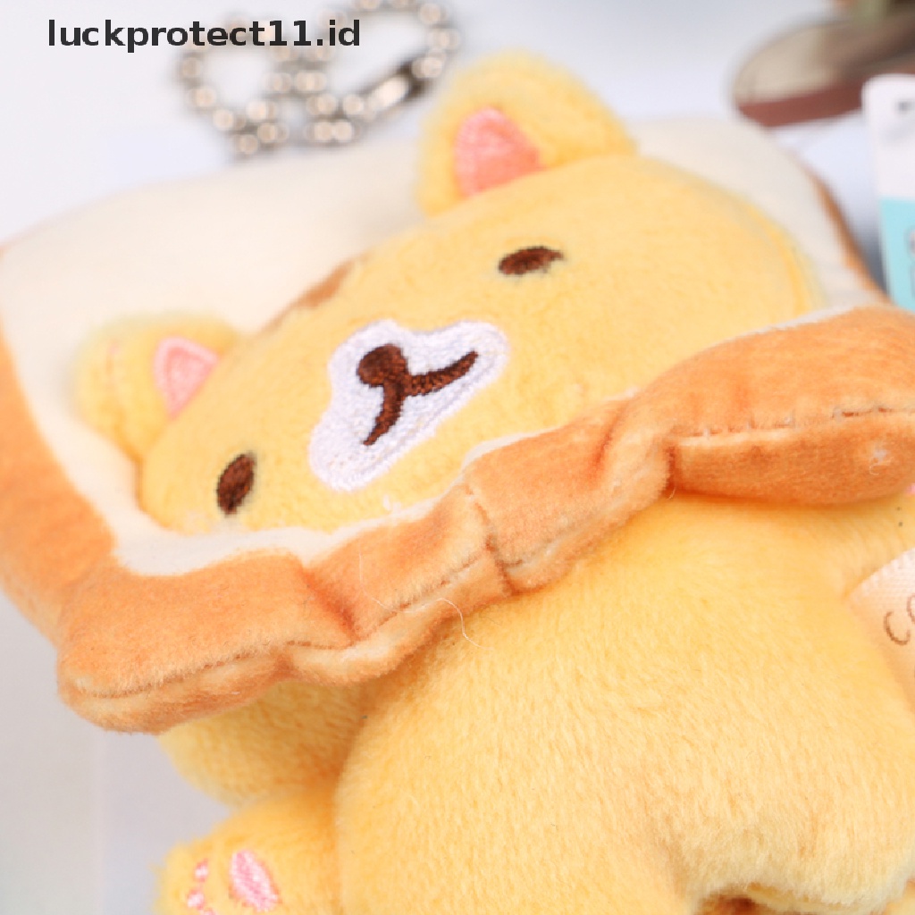 /Fashion Hot// Fashion// Roti Bakar Kucing Cat Plush Doll Liontin Boneka Kecil Kucing Kuning Hiasan Gantung.