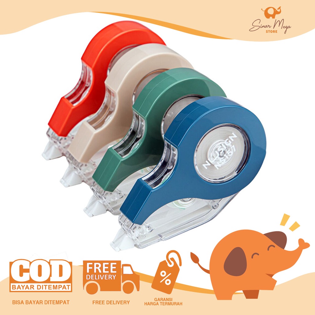 

Deli Nusign Correction Tape NS157 / Tipe X Kertas / Tip x Roll Pita Kertas Murah Berkualitas