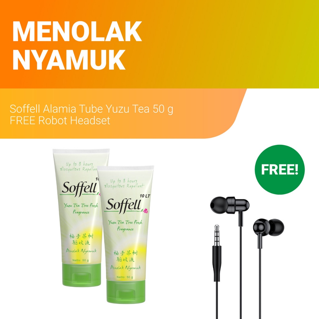 Soffell Alamia Tube Yuzu Tea 50 g - Free Headset Robot