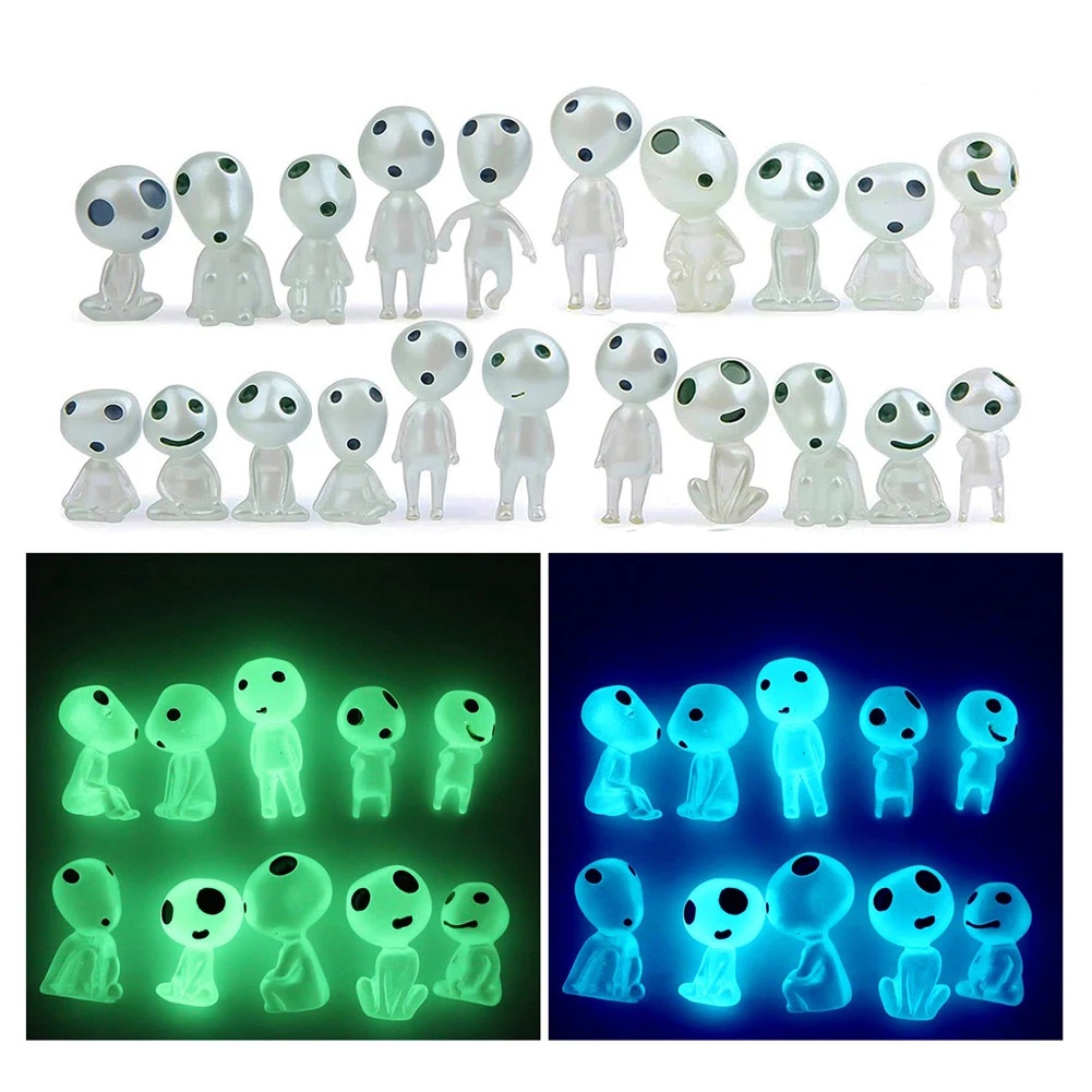 Luminous Tree Elves Spirit Mikro Landscape/ Ornamen Figur Semangat Glowing Miniatur Berkebun Pot Decor