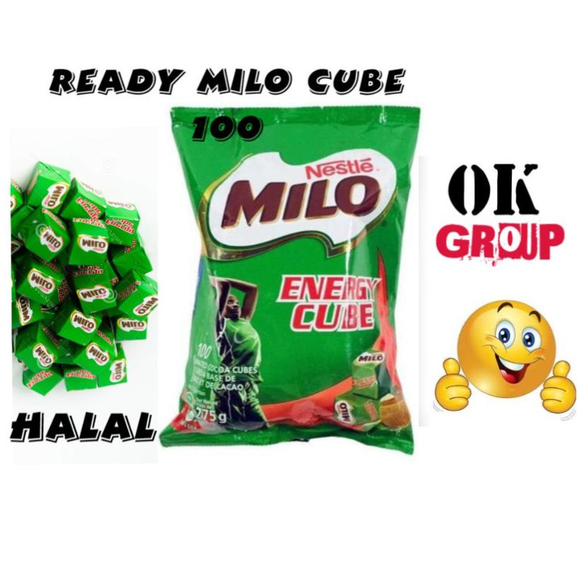 

Qhc14 Milo Cube 100 Nigeria Nestle halal / Milo Cubes isi 100 .,,.,.,
