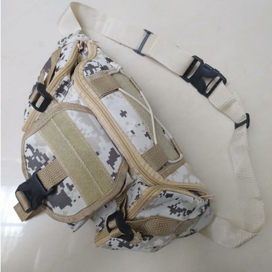 BIG SALE!! Waistbag Army Loreng TACTICAL ( HARGA GROSIR ) Model Pinggang dan Slingbag