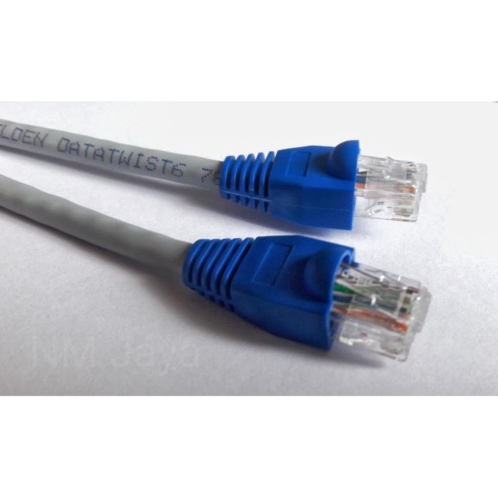 Belden Kabel Lan 35 meter UTP Cat6 siap pakai sudah dicrimping rj45 Belden 7814A Abu abu