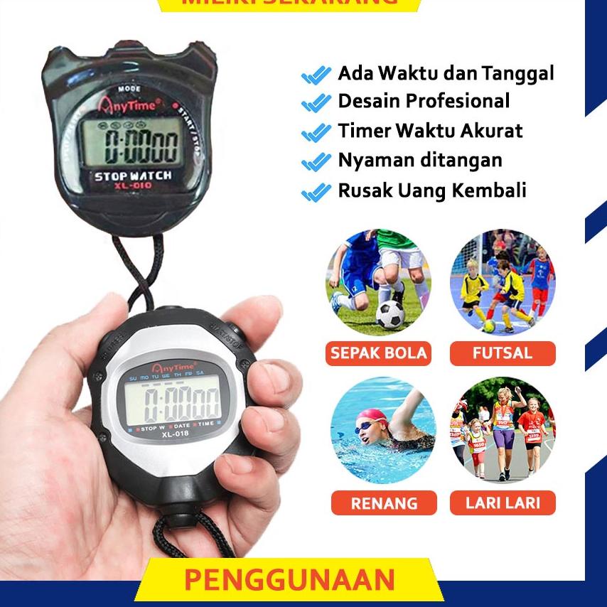 Jual W4F0 Stopwatch Timer Stopwatch Study Stopwatch Digital Multifungsi