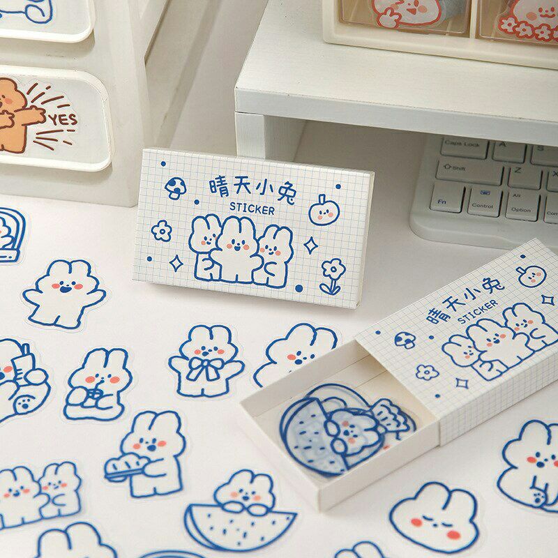 

stiker transparan motif hewan cute