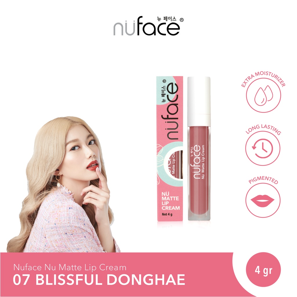 𝐑𝐀𝐃𝐘𝐒𝐀 - Nuface Nu Matte Lip Cream | Sensasi Caramel, Warna Intense, Tahan Lama