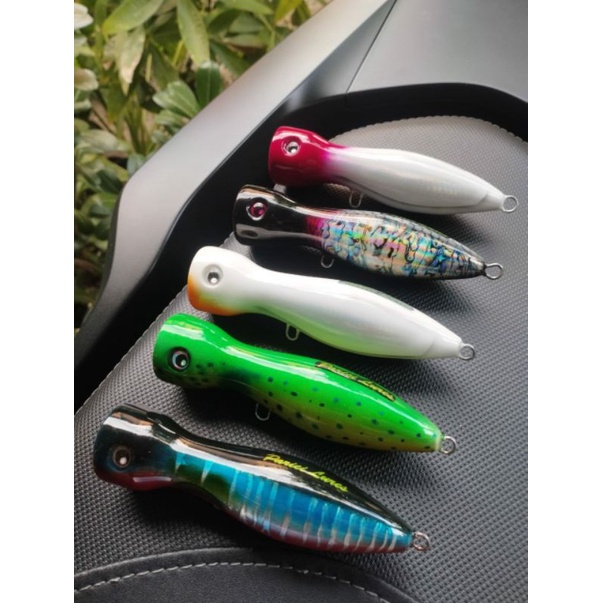LURE POPPER KAYU UMPAN CASTING HANDMADE LAPIS RESIN