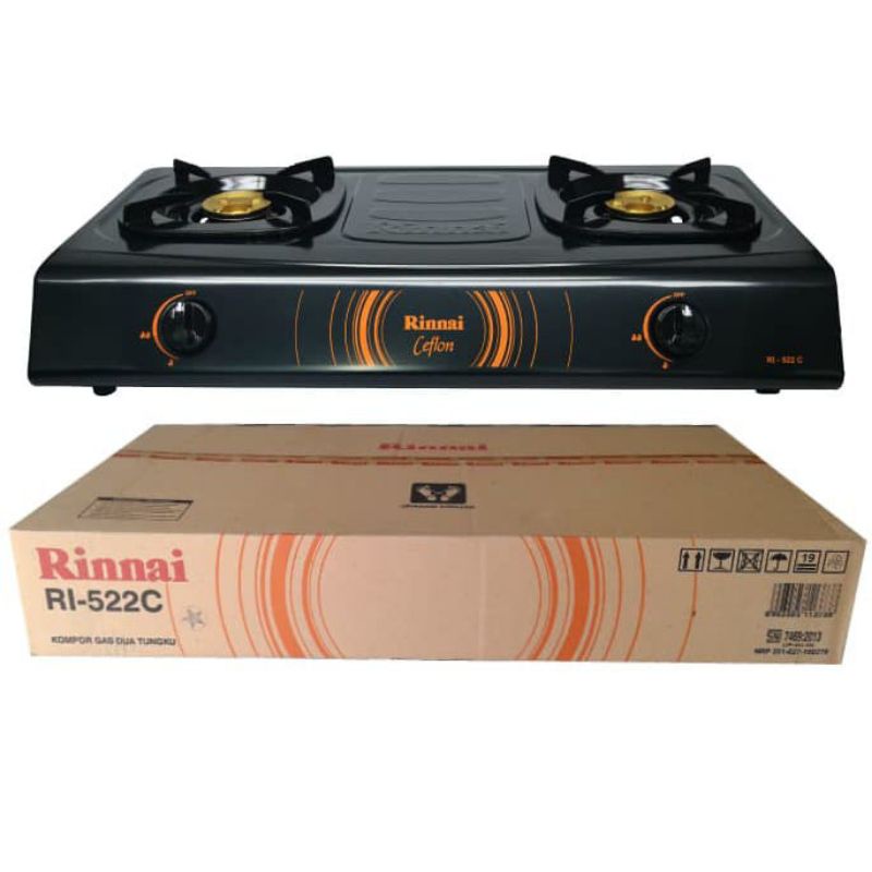KOMPOR RINAI RI 522C//KOMPOR GAS 2 TUNGKU