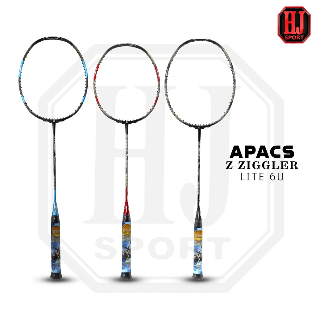 Raket Original Apacs Z Ziggler Lite 6U Bonus Senar dan Tas Badminton
