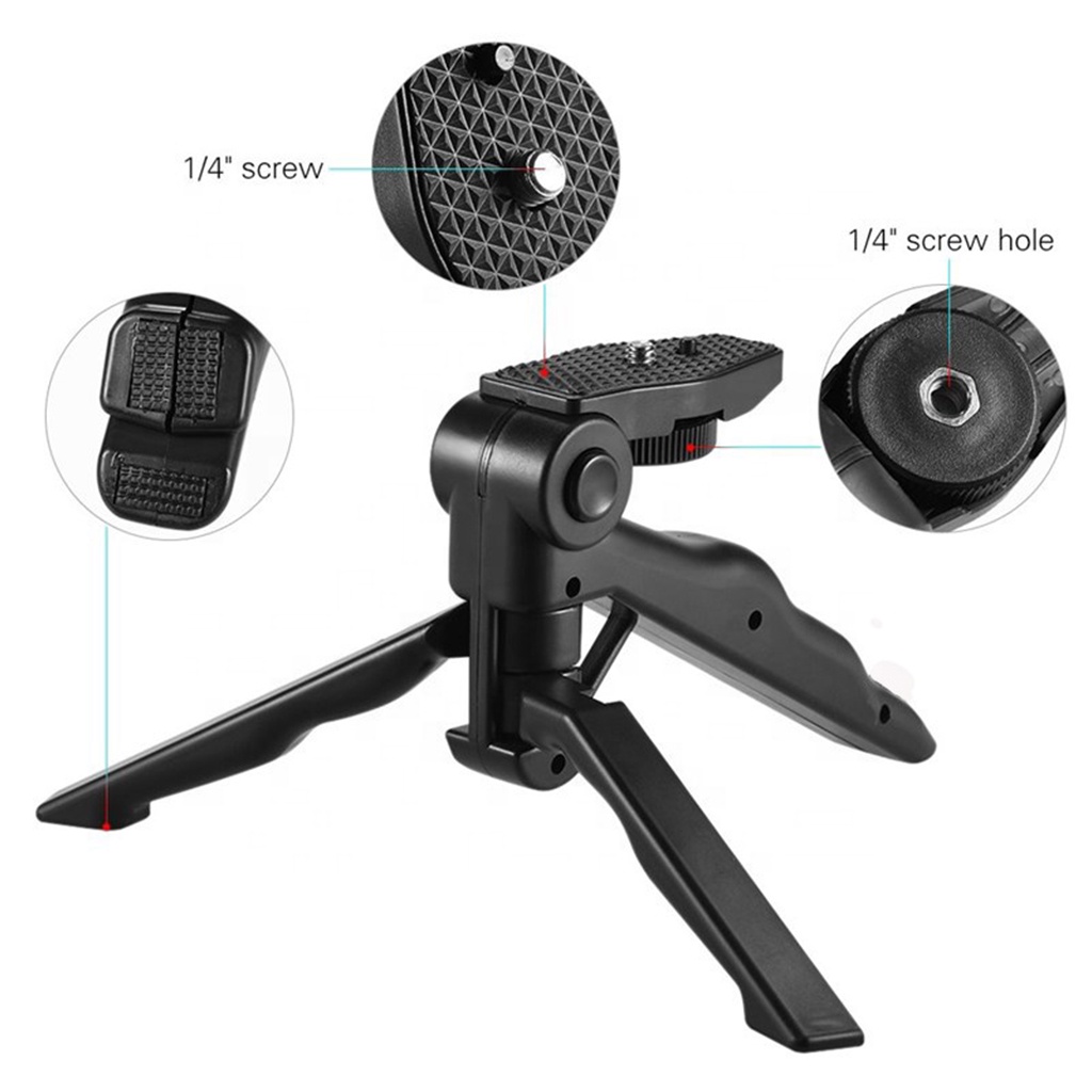 Tripod Handphone Mini HD32 Stand Tempat Dudukan Hp Holder Tripot Lipat Minimalis