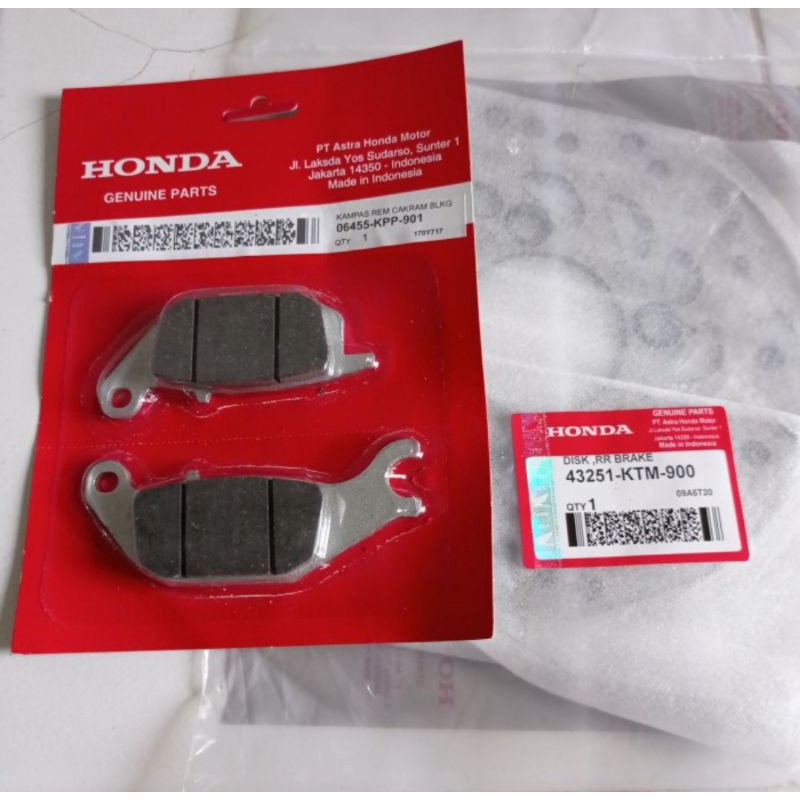 PAKET PIRINGAN CAKRAM PLUS KAMPAS REM DEPAN SUPRA X 125 BATMAN CS1 ORI
