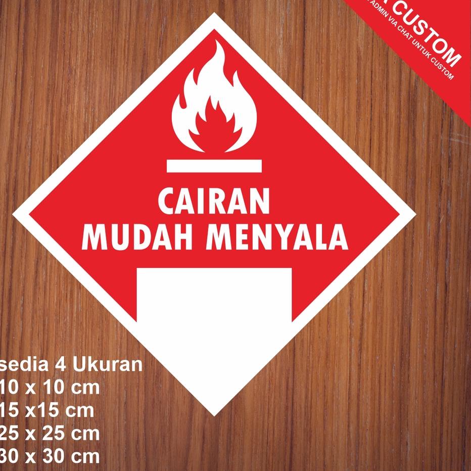 

[D-7R ㊛] Sticker Label Tanda Simbol Limbah B3 Stiker Bahan Berbahaya dan Beracun STIKER HAZMAT-terviral
