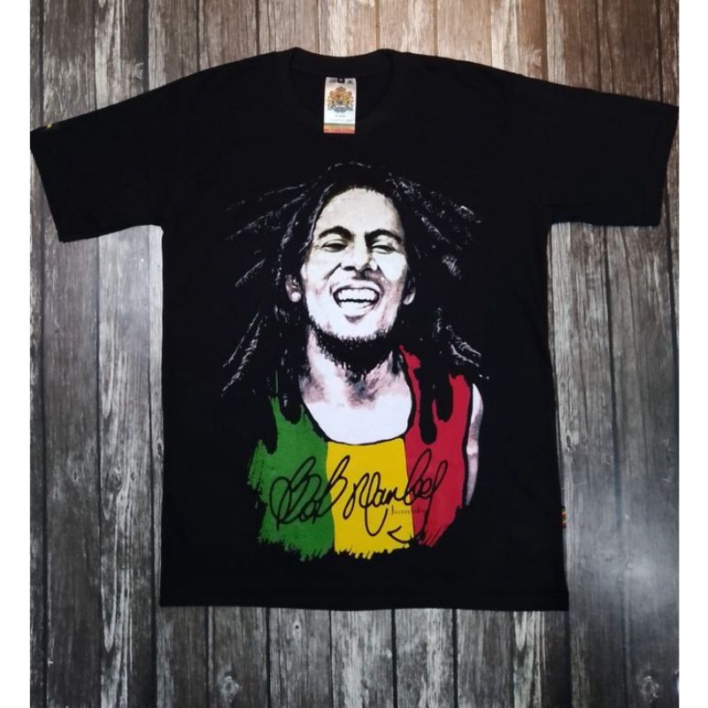Kaos Bob Marley Rasta Black