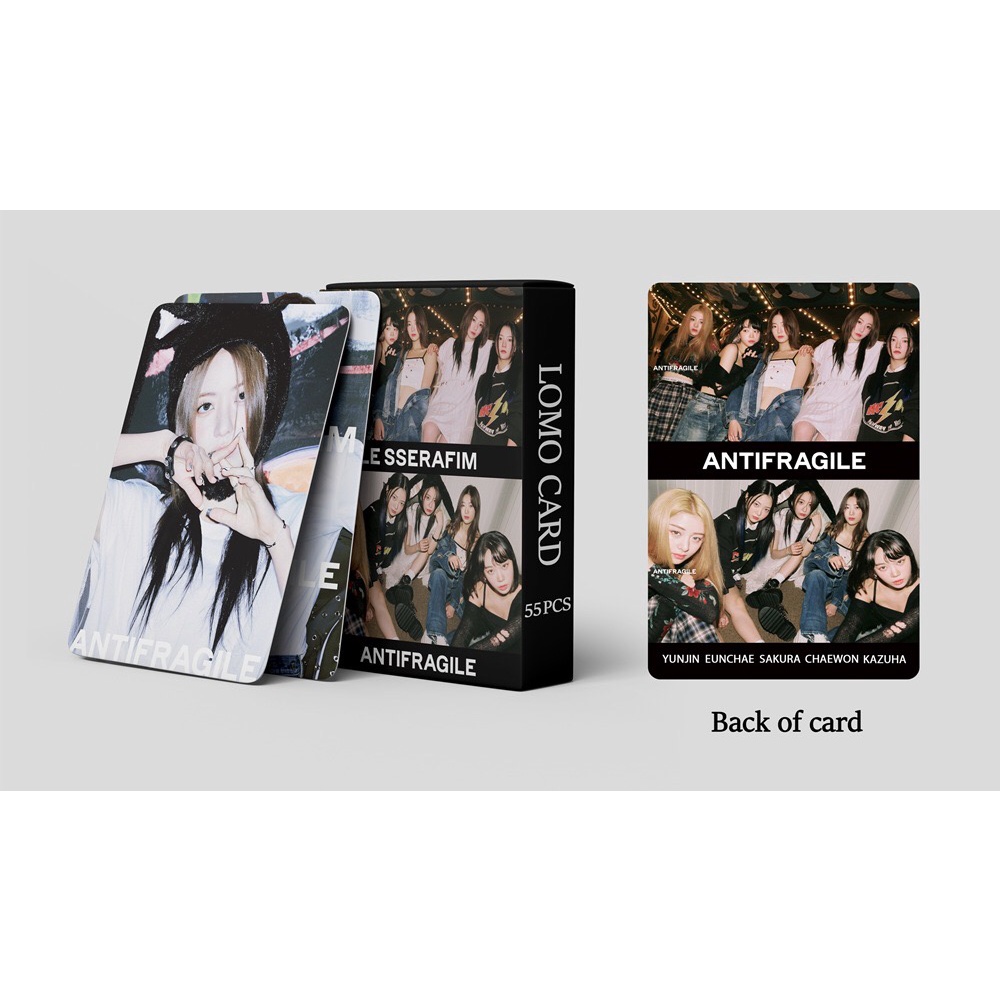 [kstuffind] LE SSERAFIM ANTIFRAGILE LE SSERAFIM FEARNOT PHOTOCARD LOMO CARD PHOTO KARTU FOTO PC MURAH 54PCS PCS 54