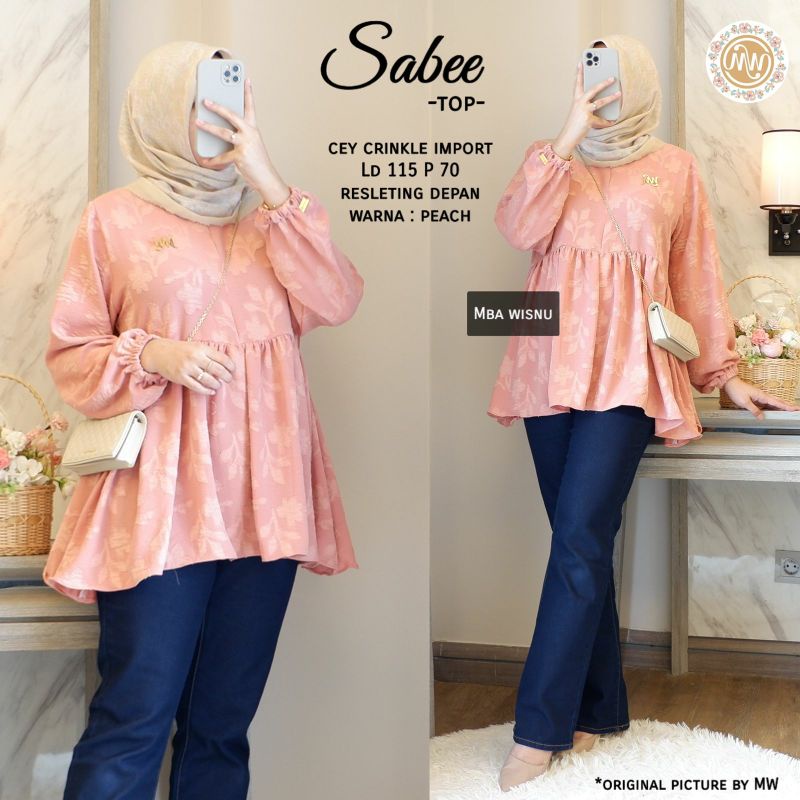 sabee top by mba wisnu || cey crinkle import LD115