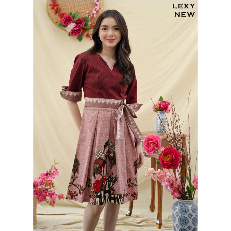 Dress Batik Wanita Terusan Wanita / Batik Wanita / Dress Batik / Dress Batik Modern / Lexy Dress / 263 JCO