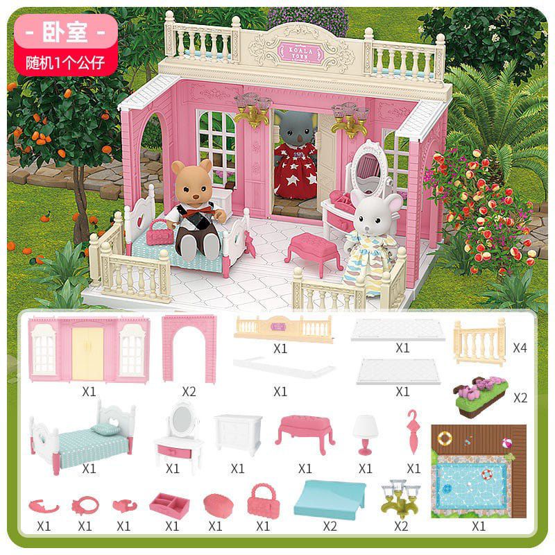 Koala diary doll house - pretend play doll house play set