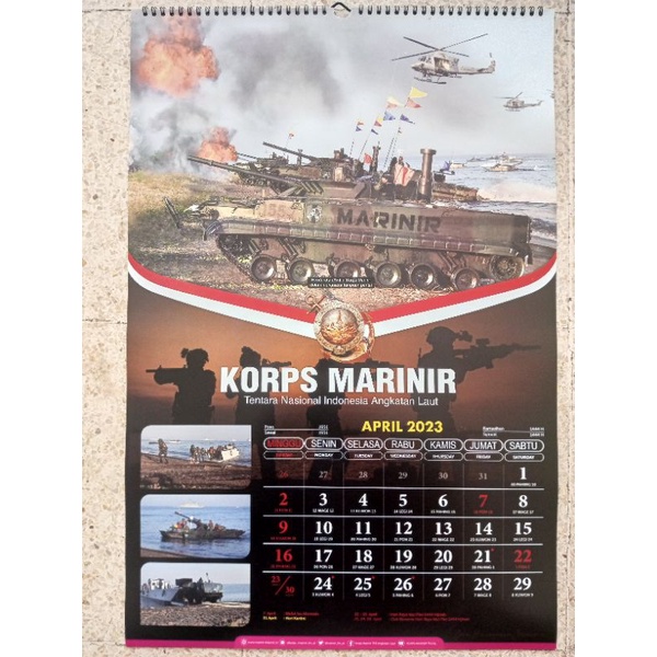 Kalender Dinding Marinir 2024