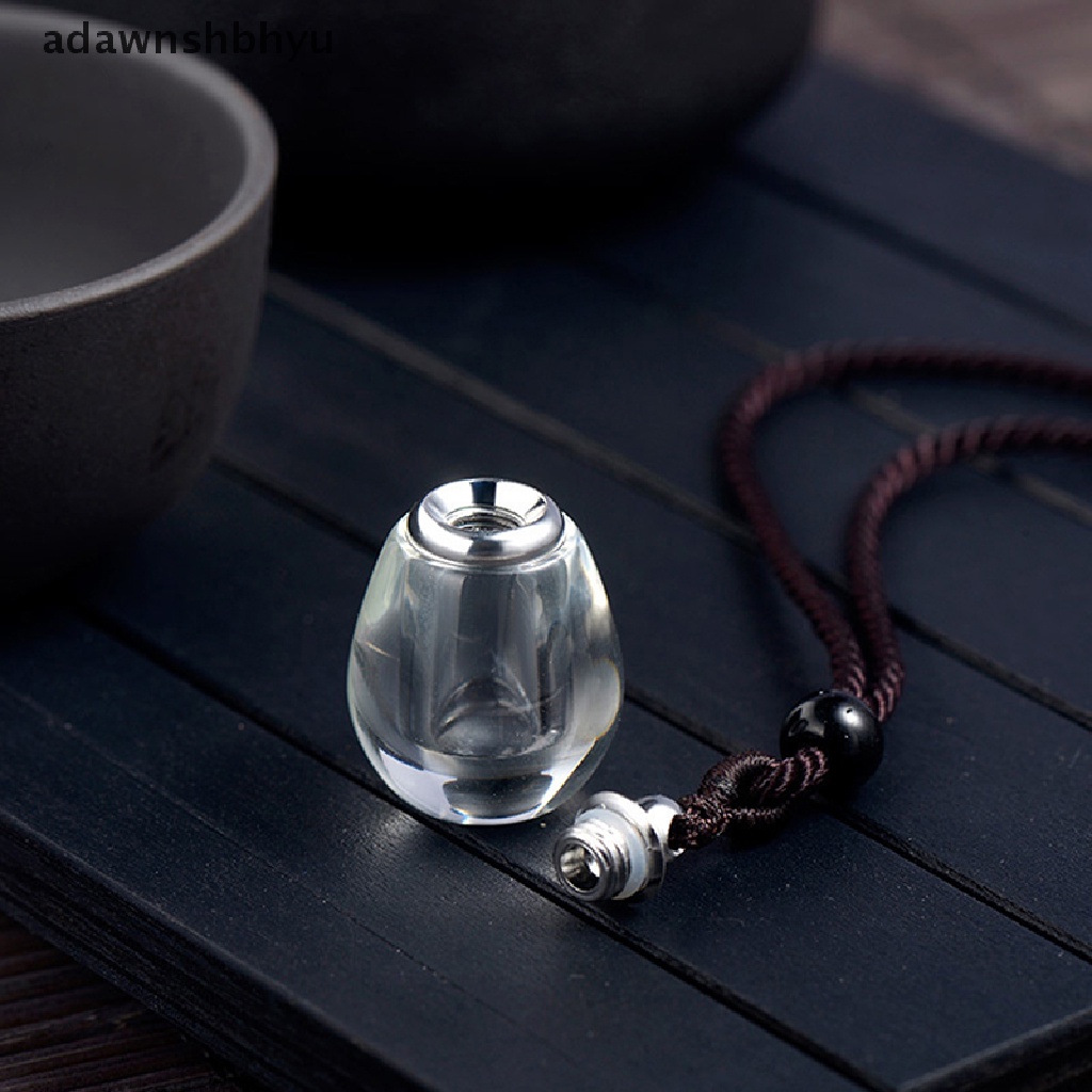 Adawnshbhyu 1Pc Kalung Botol Hollow Untuk Cinnabar Cremation Ashes Vial Holder Guci Liontin Kenang Kenangan Memorial Dengan Lanyard Perhiasan Hadiah ID