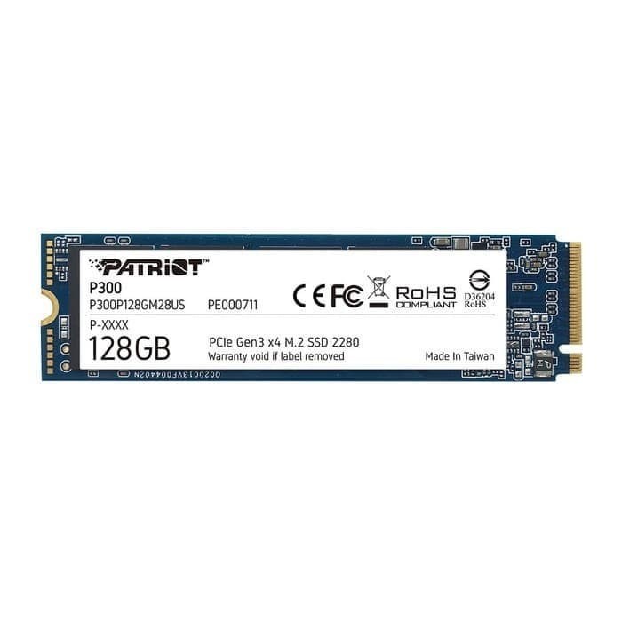 SSD Patriot P300 128GB - NVMe M2.2280 PCIe Gen3 - SSD 128 GB NVMe