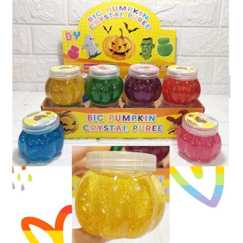 Mainan Anak Slime Mini Halloween Edition - Mainan Anak Slime Labu