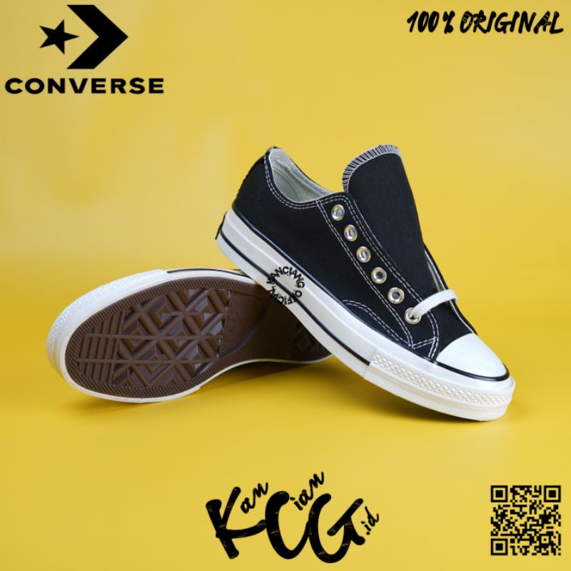 Converse Chuck Taylor 70S Low Black White 100% Original