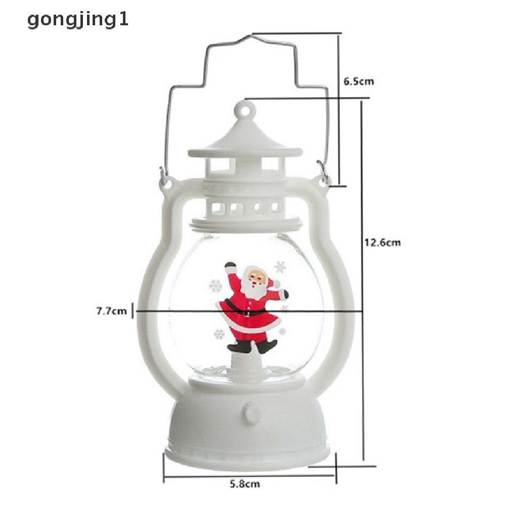 Ggg Lampu LED Natal Lentera Mini Hias Untuk Perlengkapan Pesta Xmas Tahun Baru ID