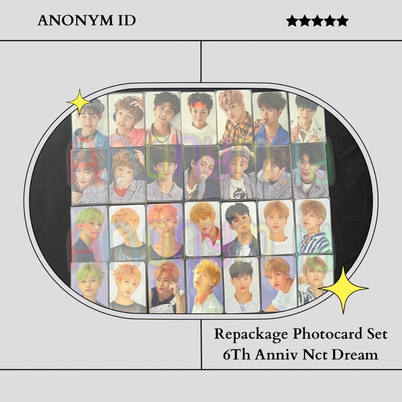 [READY] Sharing Repackage Photocard Set - NCT DREAM 6Th Anniversary