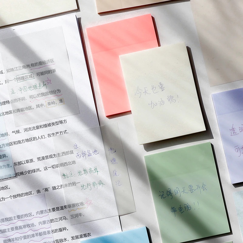 【GOGOMART】Kertas Sticky Notes Waterproof 50 Lembar