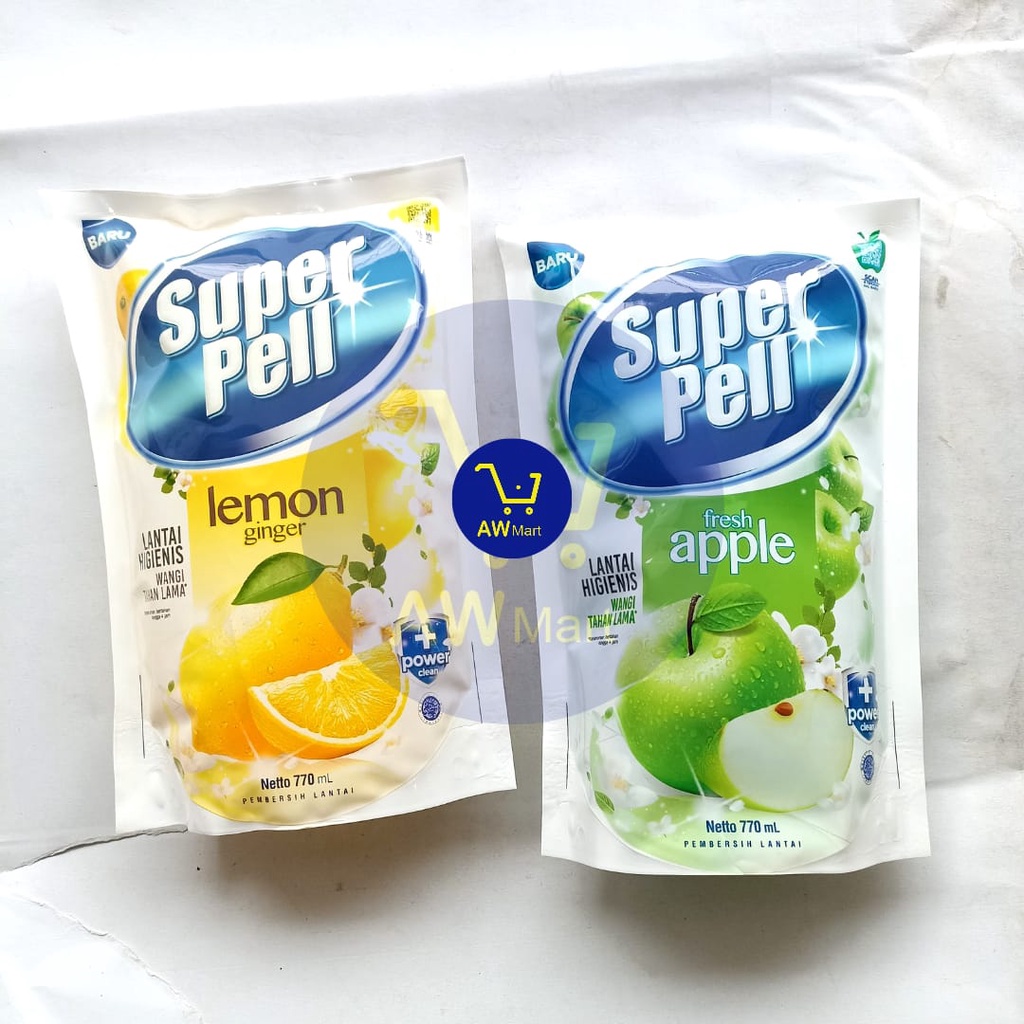 SUPER PELL 770ML - PEMBERSIH LANTAI SUPER PELL 770ML APEL LEMON