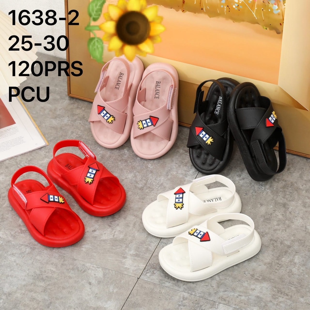Sandal Karet Jelly Wedges Wanita import Model Terbaru Original Kekinian by AGUNG STYLE Balance 1638-2